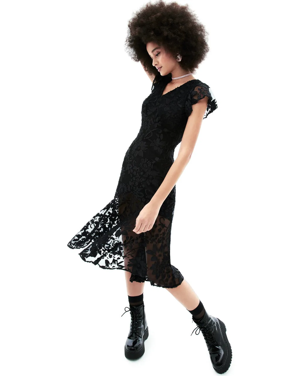 MERLIN MIDI DRESS BLACK sold by Betsey Johnson product image thumbnail 2
