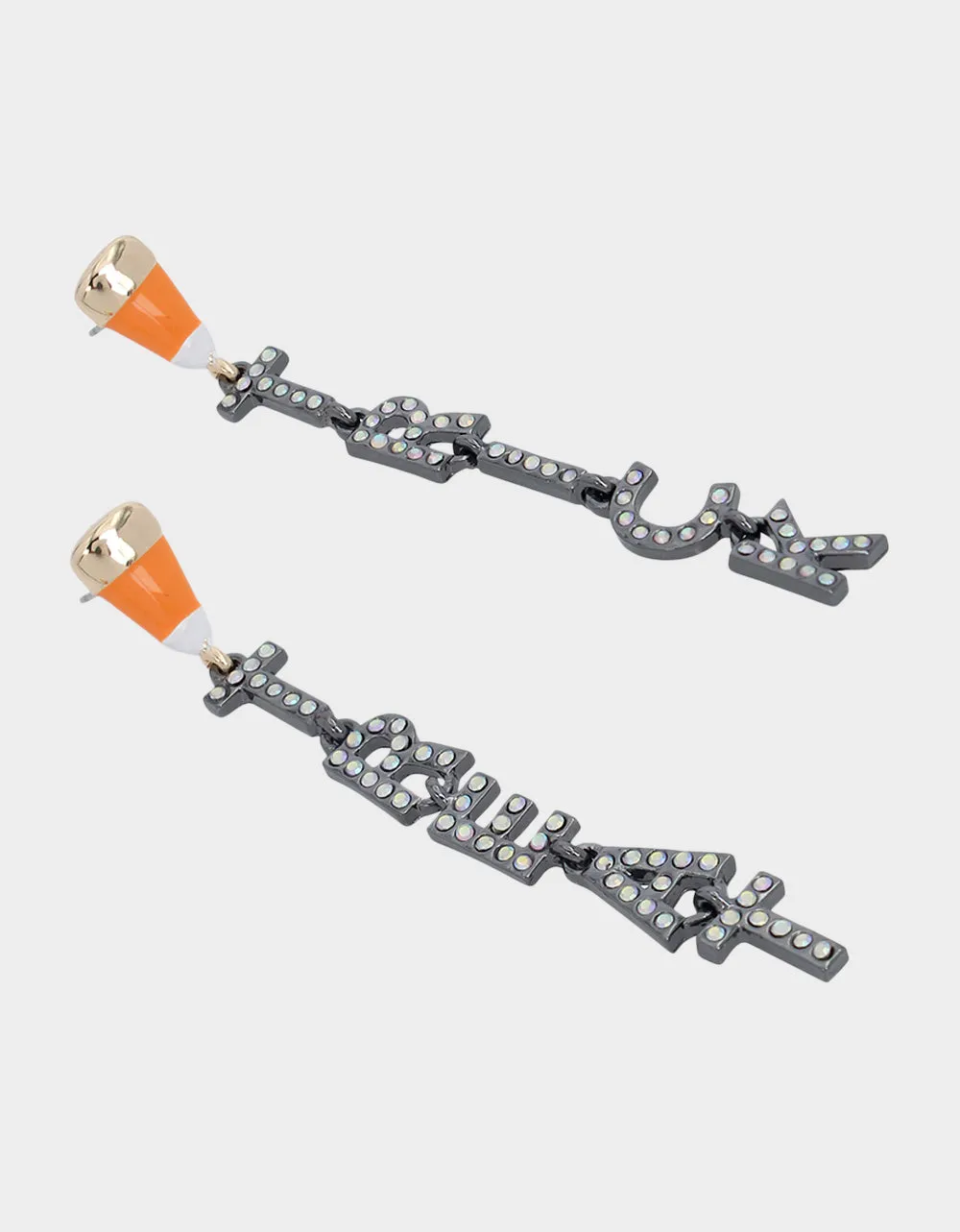 GHOUL FRIENDS TRICK OR TREAT MISMATCH EARRINGS ORANGE sold by Betsey Johnson product image thumbnail 2
