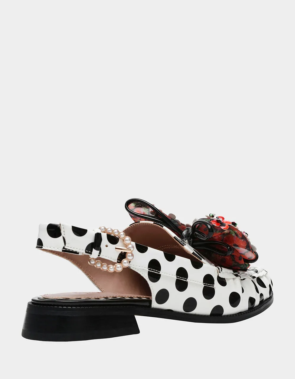 BREYER WHITE BLACK POLKA DOT sold by Betsey Johnson product image thumbnail 5