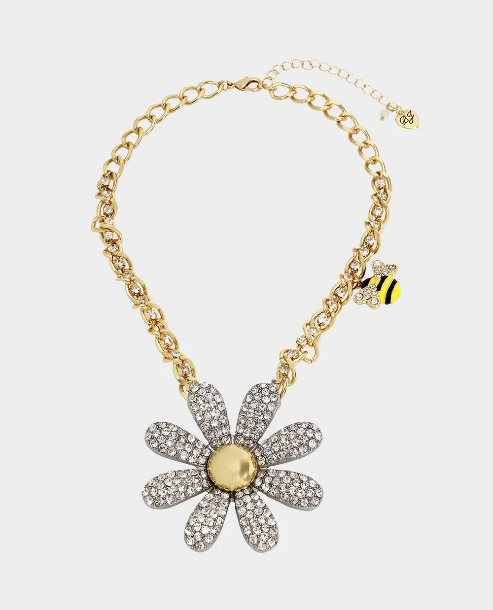 OHH A DAISY SHORT PENDANT WITH BEE RHINESTONE sold by Betsey Johnson