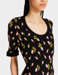 CHELSEA MIDI DRESS BLACK MULTI sold by Betsey Johnson