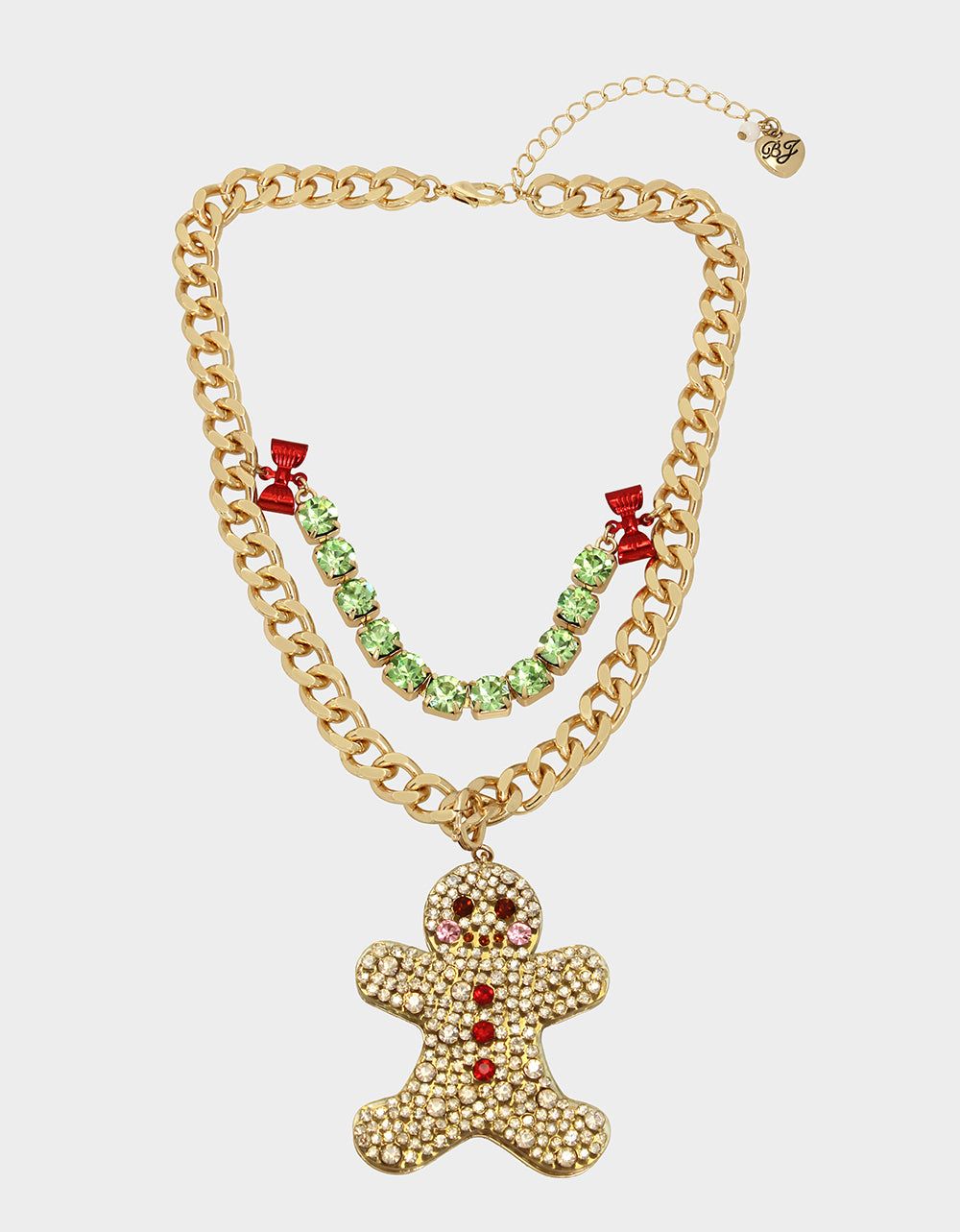 BETSEYS HOLIDAY GINGERBREAD NECKLACE BROWN sold by Betsey Johnson