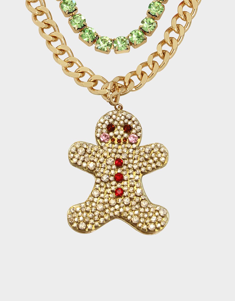 BETSEYS HOLIDAY GINGERBREAD NECKLACE BROWN sold by Betsey Johnson product image thumbnail 2
