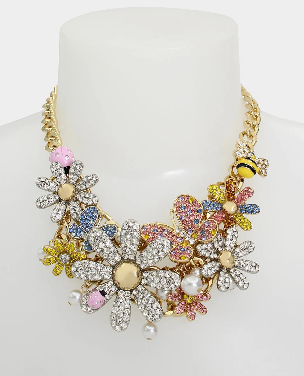 OHH A DAISY BIB NECKLACE MULTI sold by Betsey Johnson product image thumbnail 3