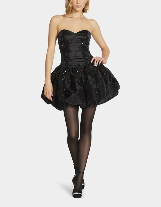 NESA MINI DRESS BLACK sold by Betsey Johnson