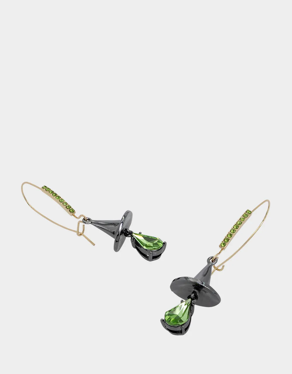 GHOUL FRIENDS WITCH HAT HOOK EARRINGS GREEN sold by Betsey Johnson product image thumbnail 2