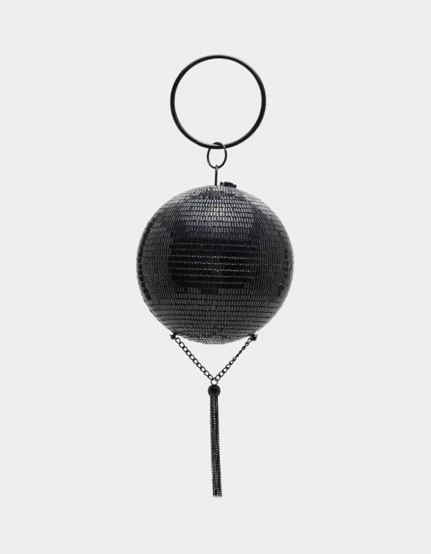 KITSCH DANCIN QUEEN DISCO BALL BAG BLACK sold by Betsey Johnson