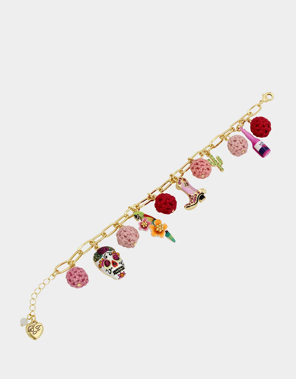 HOLA TO LOVE COWGIRL CHARM BRACELET PINK sold by Betsey Johnson product image thumbnail 3