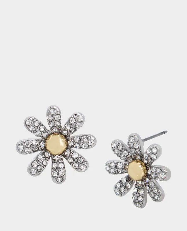OHH A DAISY FLOWER STUDS RHINESTONE sold by Betsey Johnson