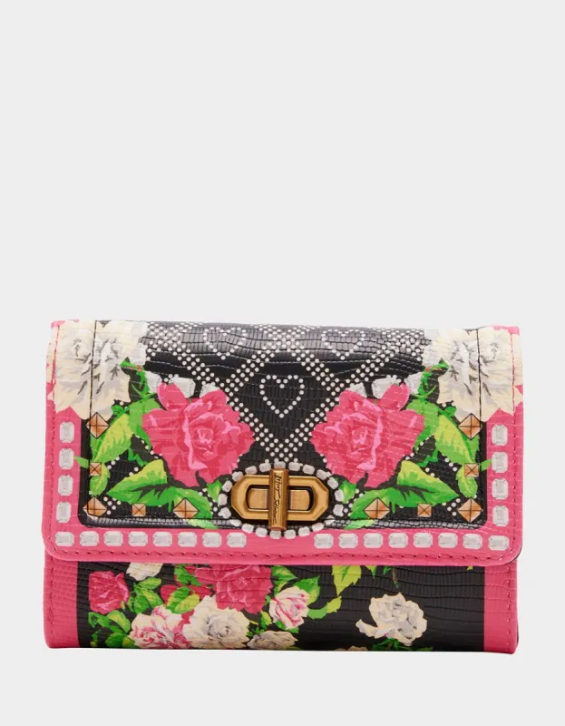FLORAL TRIFOLD WALLET FLORAL sold by Betsey Johnson