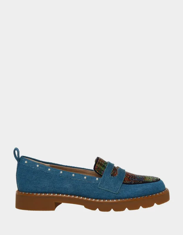 HALLIEE DENIM MULTI sold by Betsey Johnson