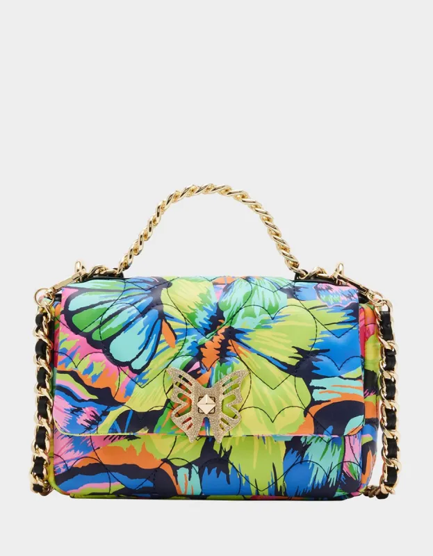 BUTTERFLY PUFFED FLAP BAG MULTI sold by Betsey Johnson