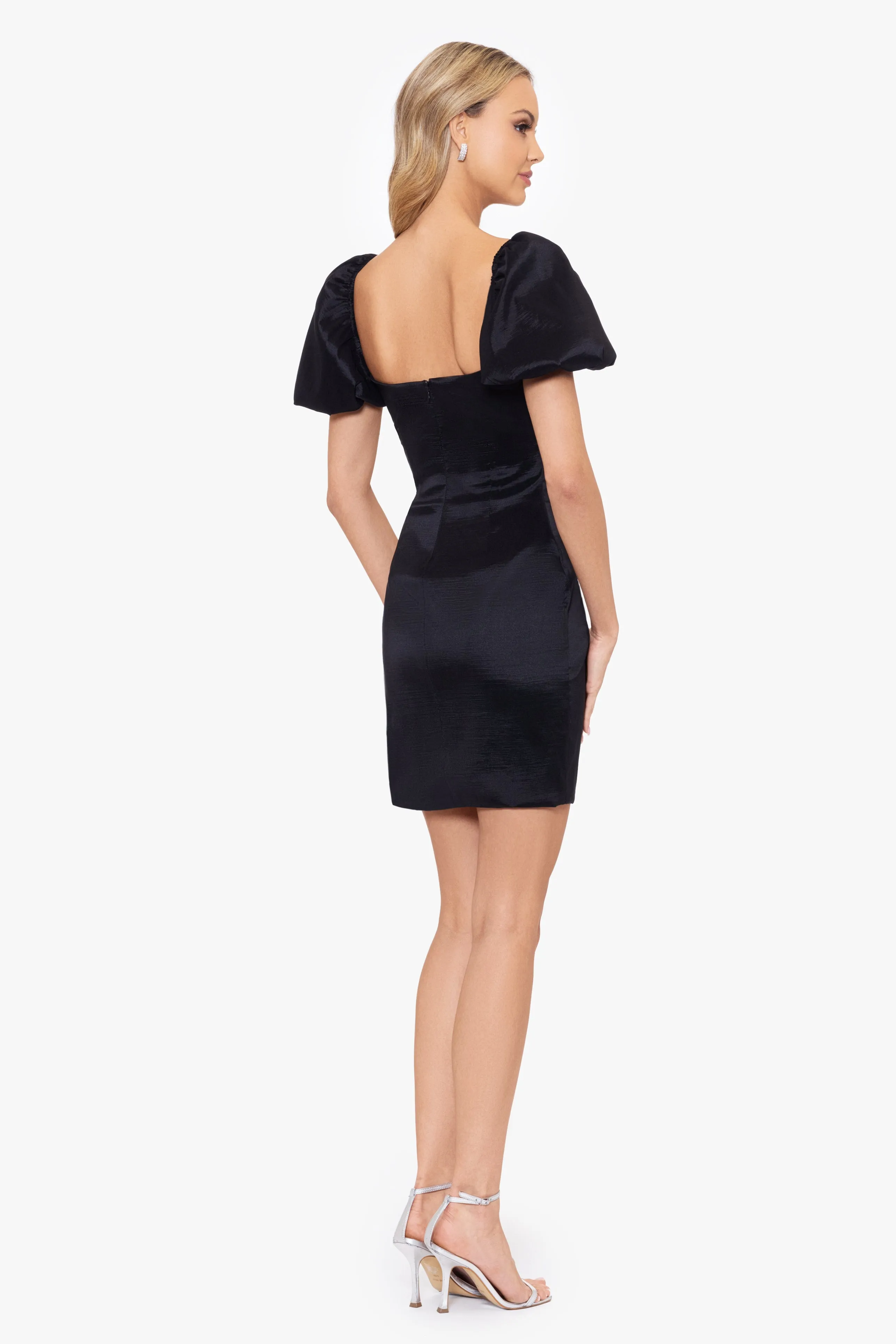 "Allie" Puff Sleeve Short Dress sold by Betsy & Adam product image thumbnail 2