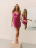 "Clarissa" Short Bodycon Glitter Illusion Dress sold by Betsy & Adam