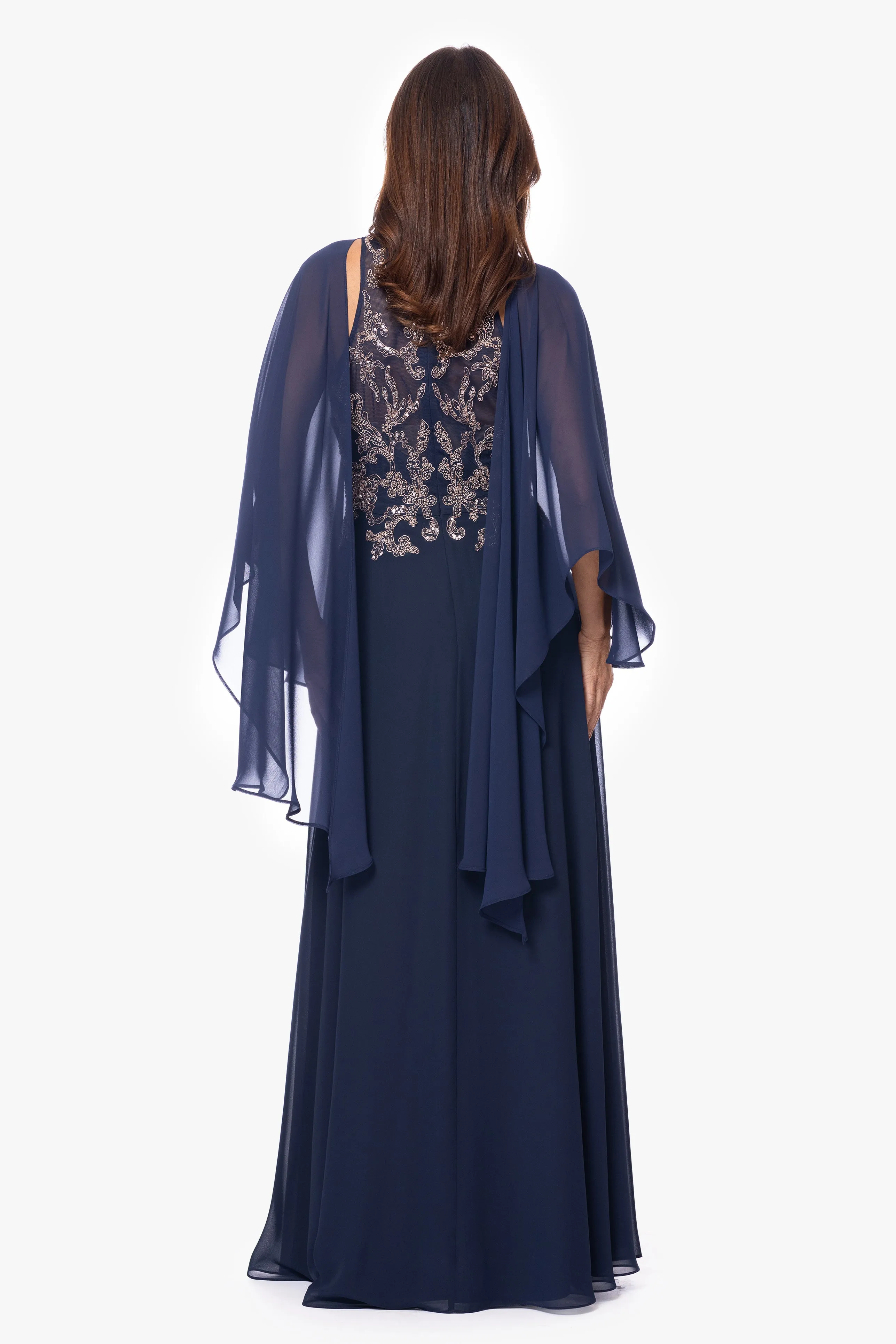 "Bernadette" Chiffon Shawl Wrap sold by Betsy & Adam product image thumbnail 3