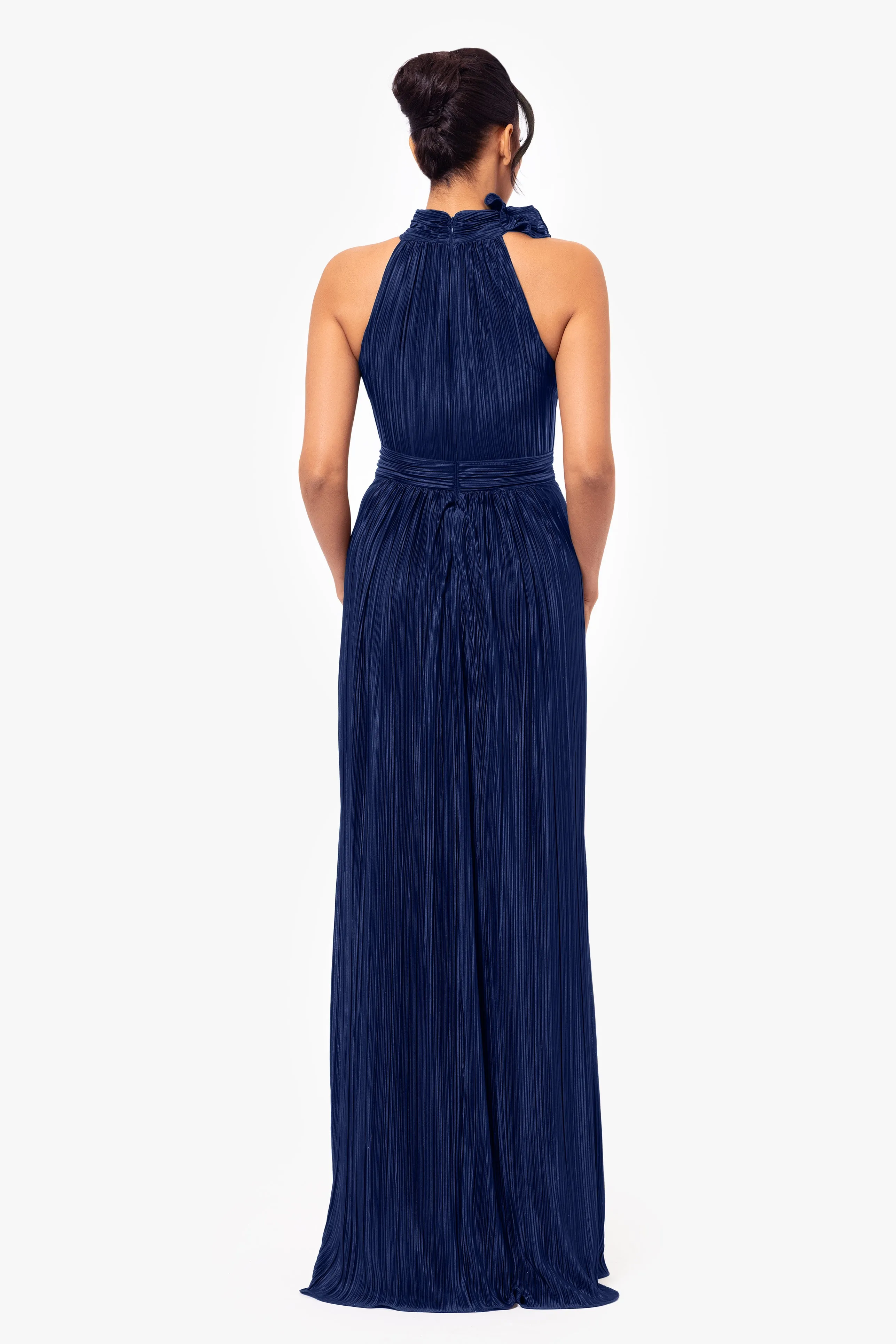 "Lindsay" Long High Rosette Dress sold by Betsy & Adam product image thumbnail 2