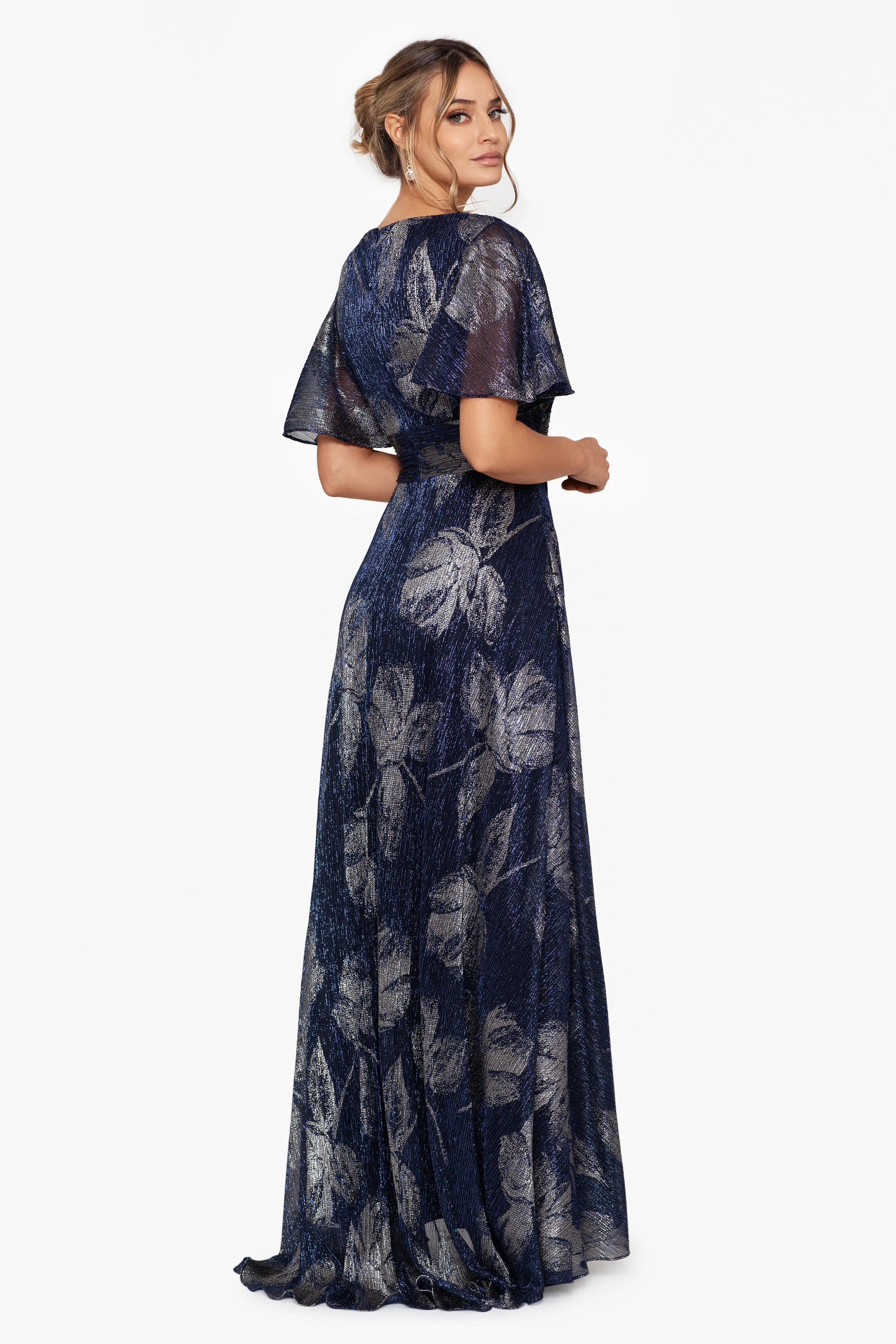 Petite "Chloe" Long Short Sleeve Print Dress sold by Betsy & Adam product image thumbnail 2
