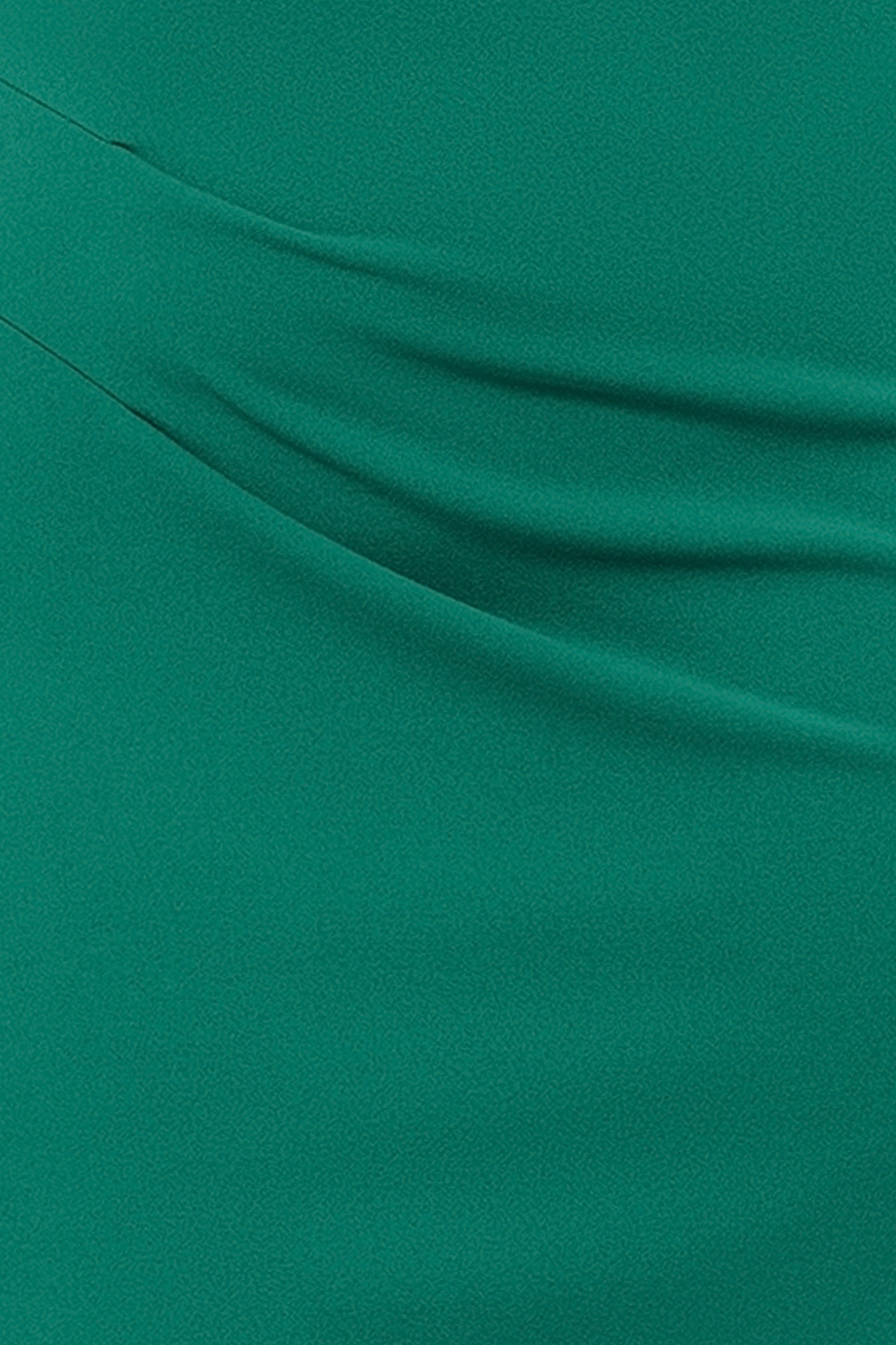 Plus "Maya" Midi Scuba Crepe Off the Shoulder Cuff Side Ruching Dress sold by Betsy & Adam product image thumbnail 5