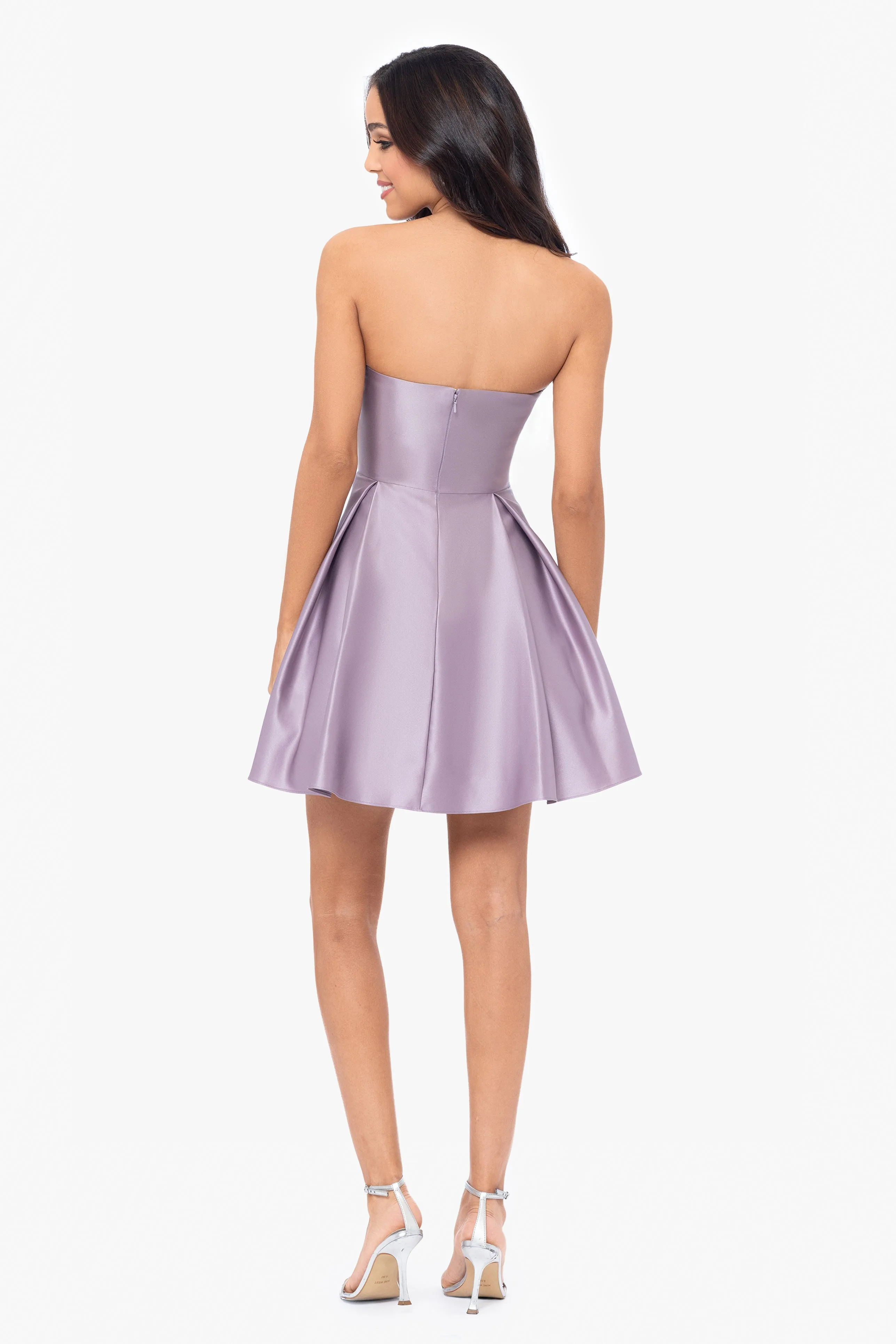 "Teddi" Strapless Rouched Party Dress sold by Betsy & Adam product image thumbnail 3