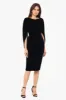 "Leona" Short Velvet Drape Back Dress sold by Betsy & Adam