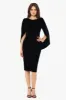 "Leona" Short Velvet Drape Back Dress sold by Betsy & Adam