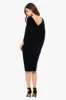 "Leona" Short Velvet Drape Back Dress sold by Betsy & Adam