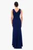 "CeCe" Long Scuba Crepe 3D Flower Dress sold by Betsy & Adam