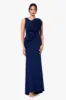 "CeCe" Long Scuba Crepe 3D Flower Dress sold by Betsy & Adam