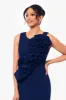 "CeCe" Long Scuba Crepe 3D Flower Dress sold by Betsy & Adam