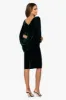 "Leona" Short Velvet Drape Back Dress sold by Betsy & Adam