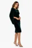 "Leona" Short Velvet Drape Back Dress sold by Betsy & Adam