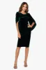 "Leona" Short Velvet Drape Back Dress sold by Betsy & Adam