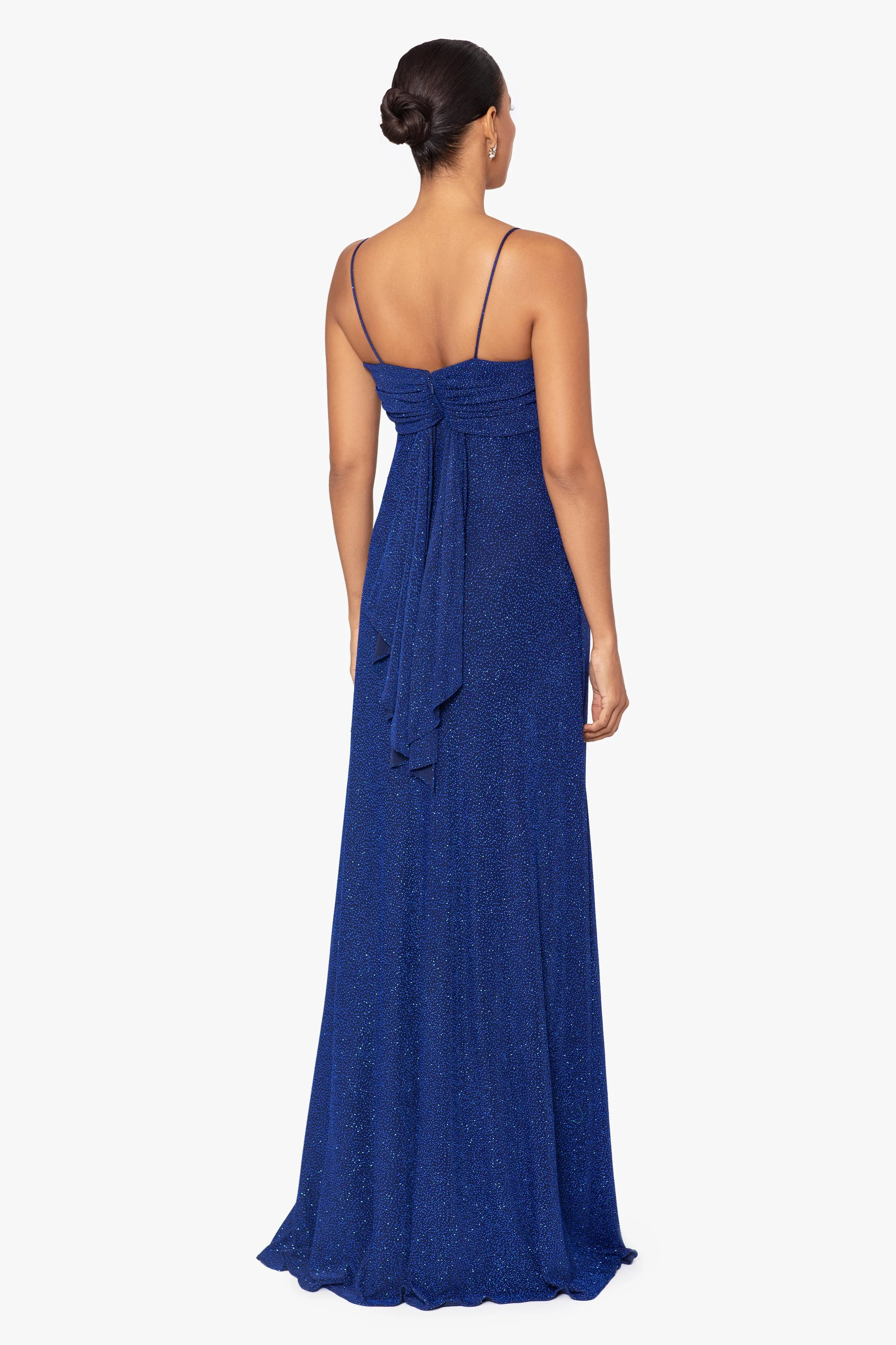 Petite "Lola" Long Puff Glitter Knit Dress sold by Betsy & Adam product image thumbnail 2