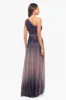 "Nicoletta" Long Ombre Crinkle Metallic One Shoulder Dress sold by Betsy & Adam