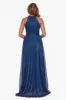 "Mila" Long Halter Metallic Dress sold by Betsy & Adam