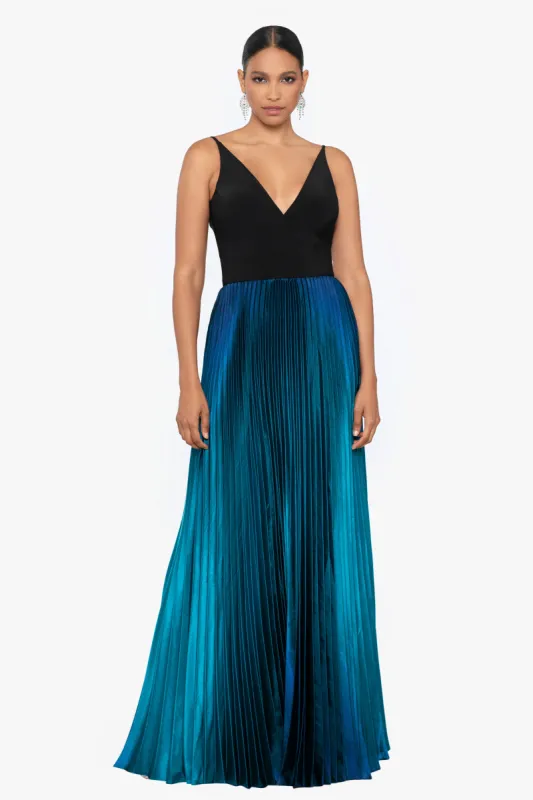 "Sophie" Long Jersey Knit Ombre Dress sold by Betsy & Adam