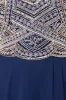 Petite "Becca" Long Beaded Top Chiffon Dress sold by Betsy & Adam