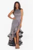 "Miranda" Ruffle Tier Galaxy Glitter Dress sold by Betsy & Adam