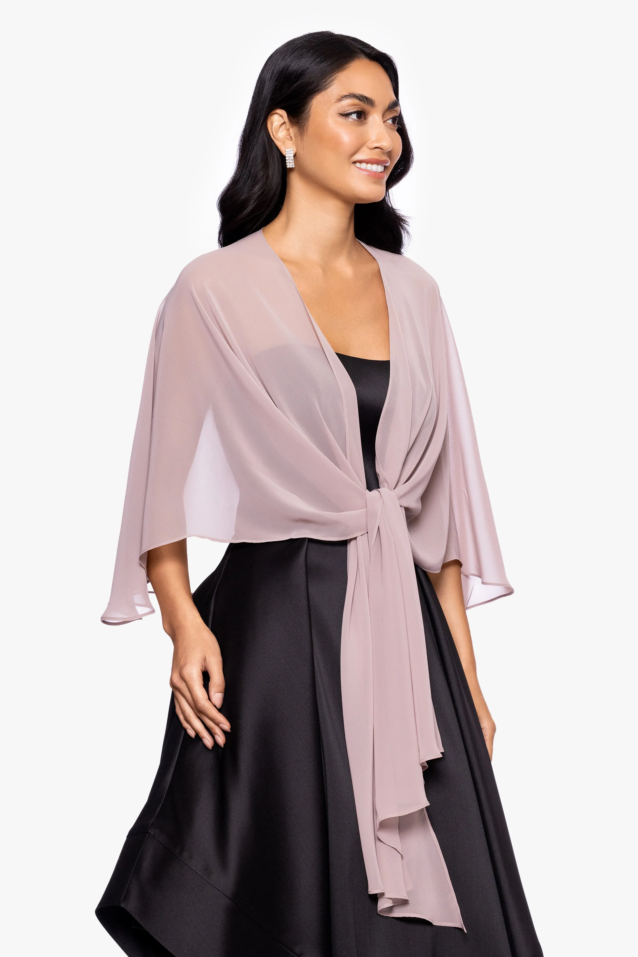 "Bernadette" Chiffon Shawl Wrap sold by Betsy & Adam product image thumbnail 3