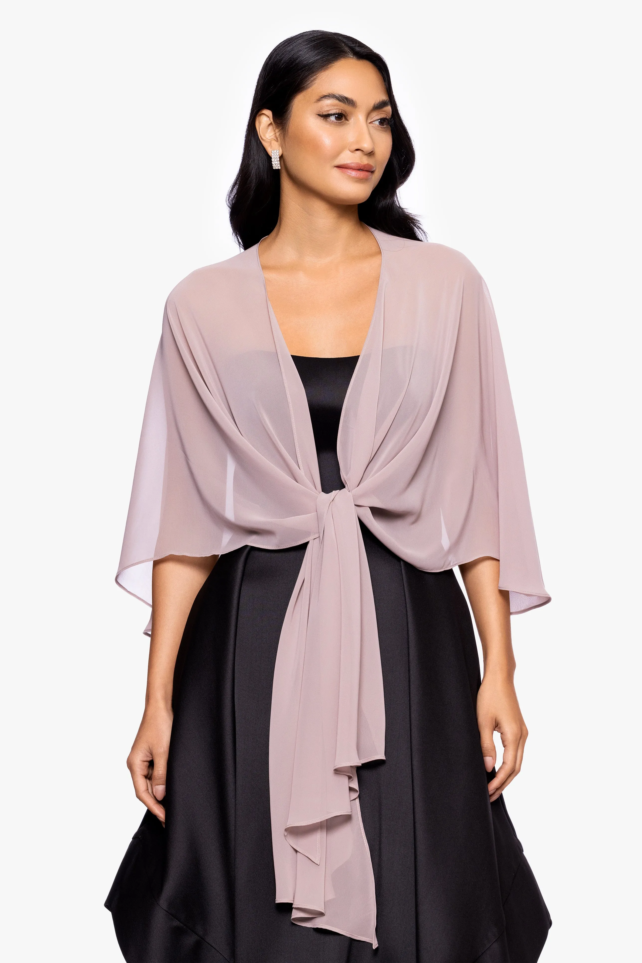 "Bernadette" Chiffon Shawl Wrap sold by Betsy & Adam