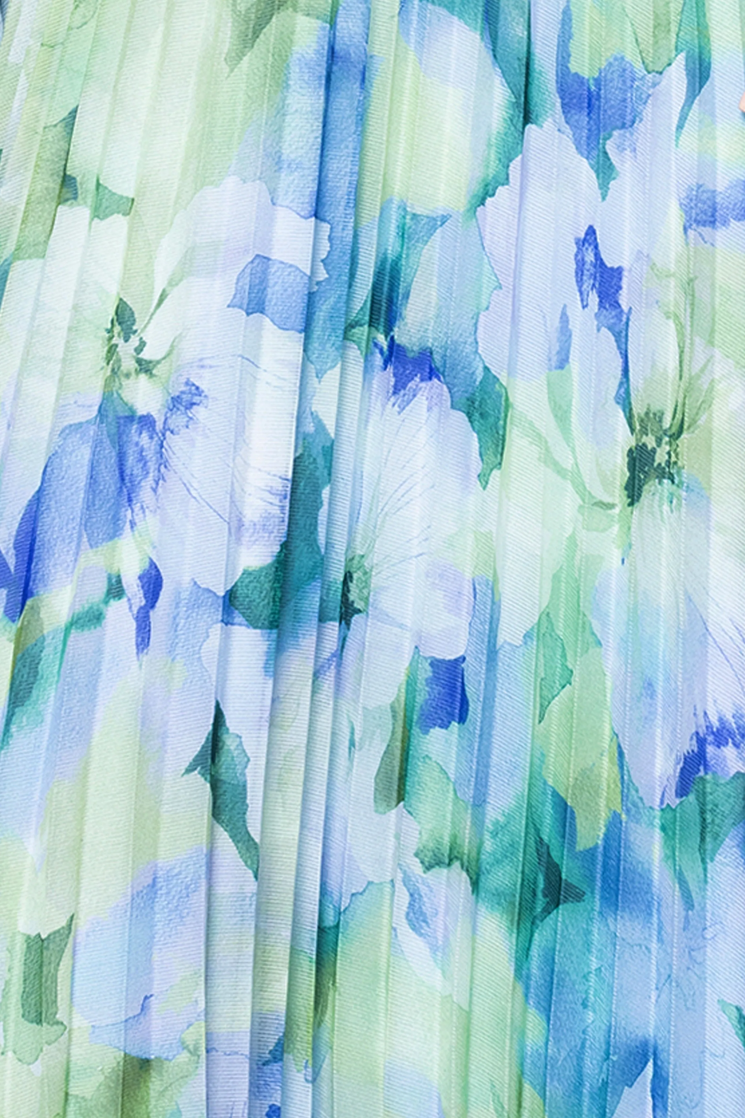 "Dara" Long Sleeve Chiffon Print Floor Length Dress sold by Betsy & Adam product image thumbnail 5