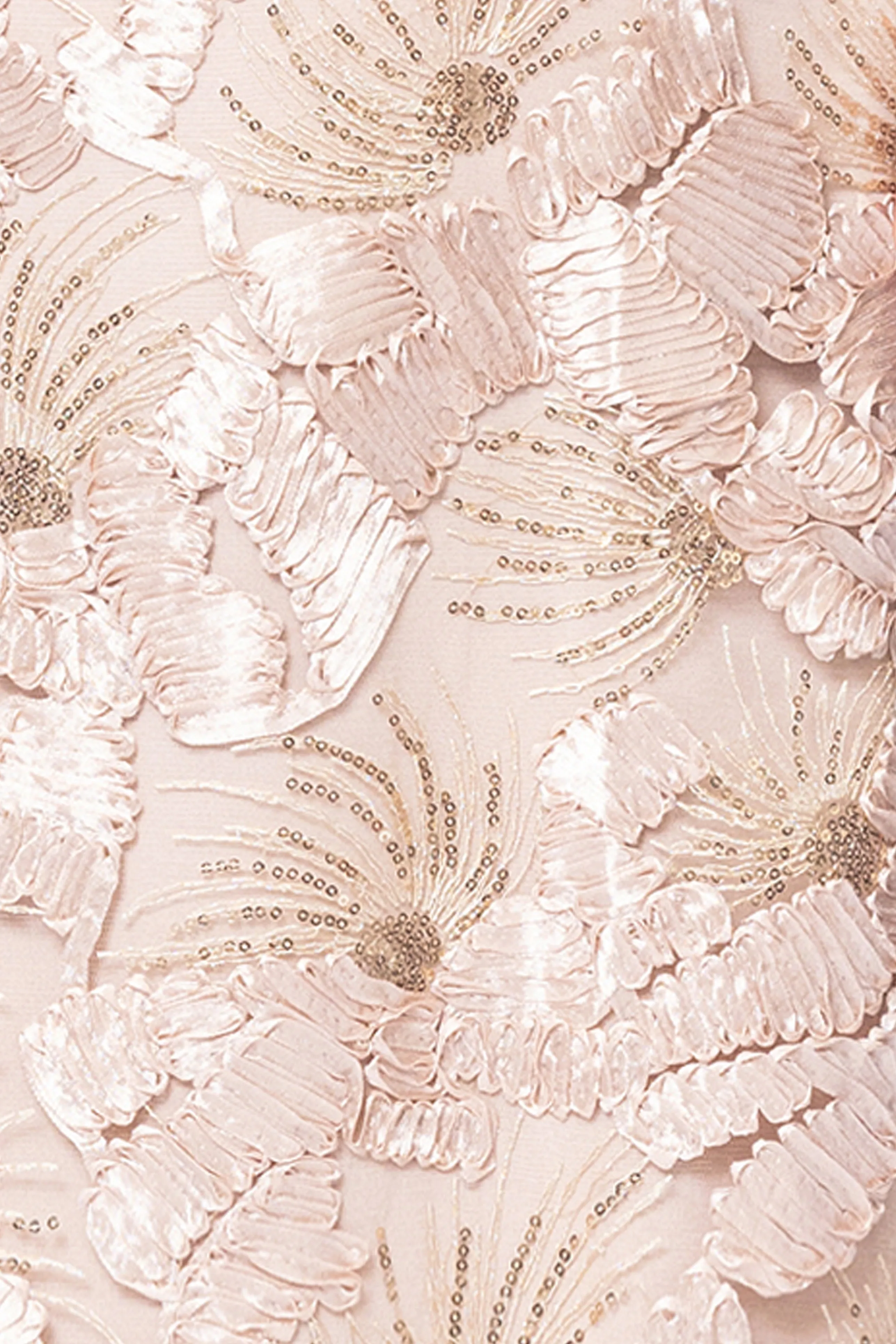 "Fabiana" Halter Neck Soutache and Sequin Floor Length Dress sold by Betsy & Adam product image thumbnail 5