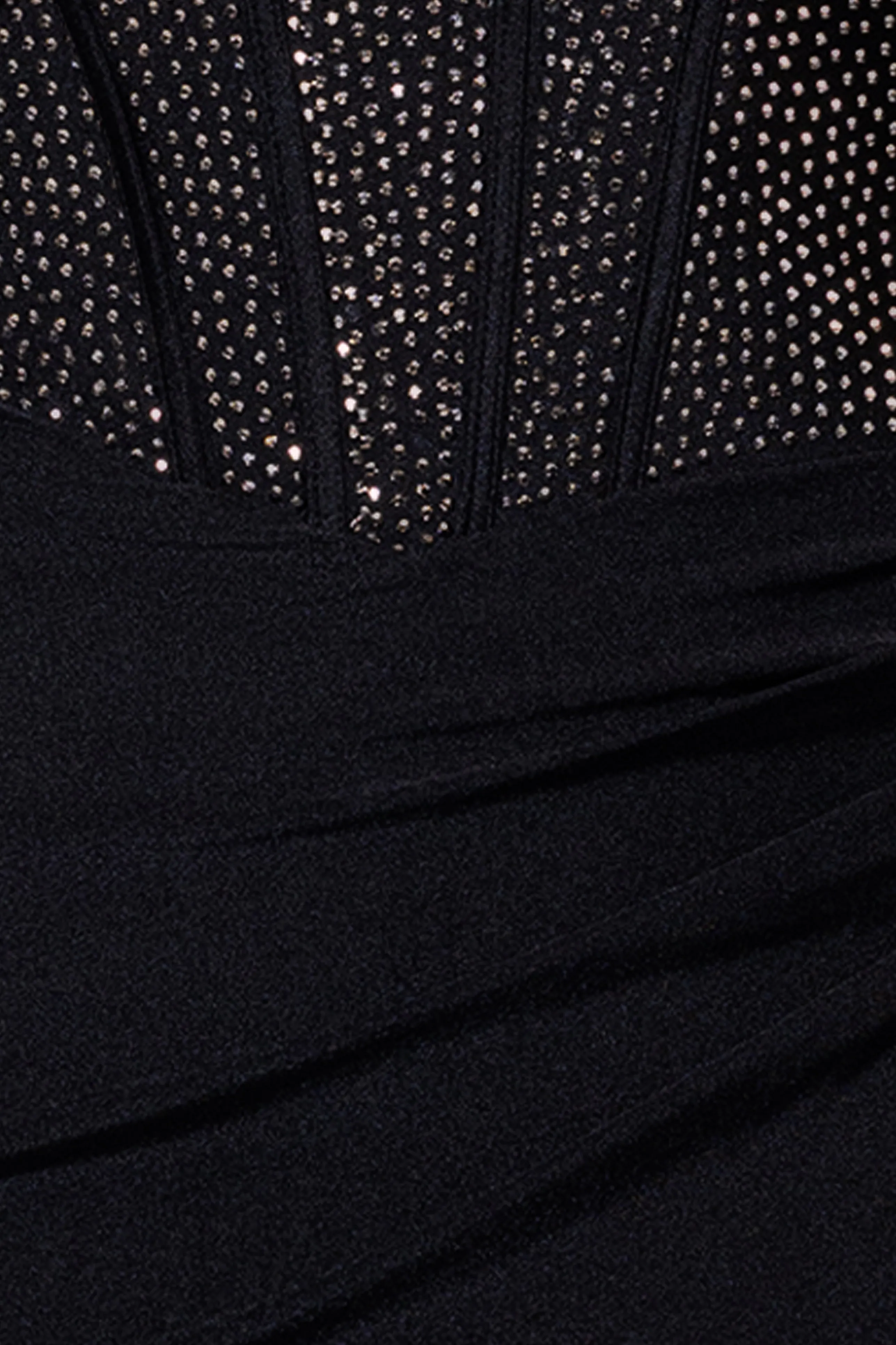 "Cara" Satin Stone Corset Floor Length Dress sold by Betsy & Adam product image thumbnail 5