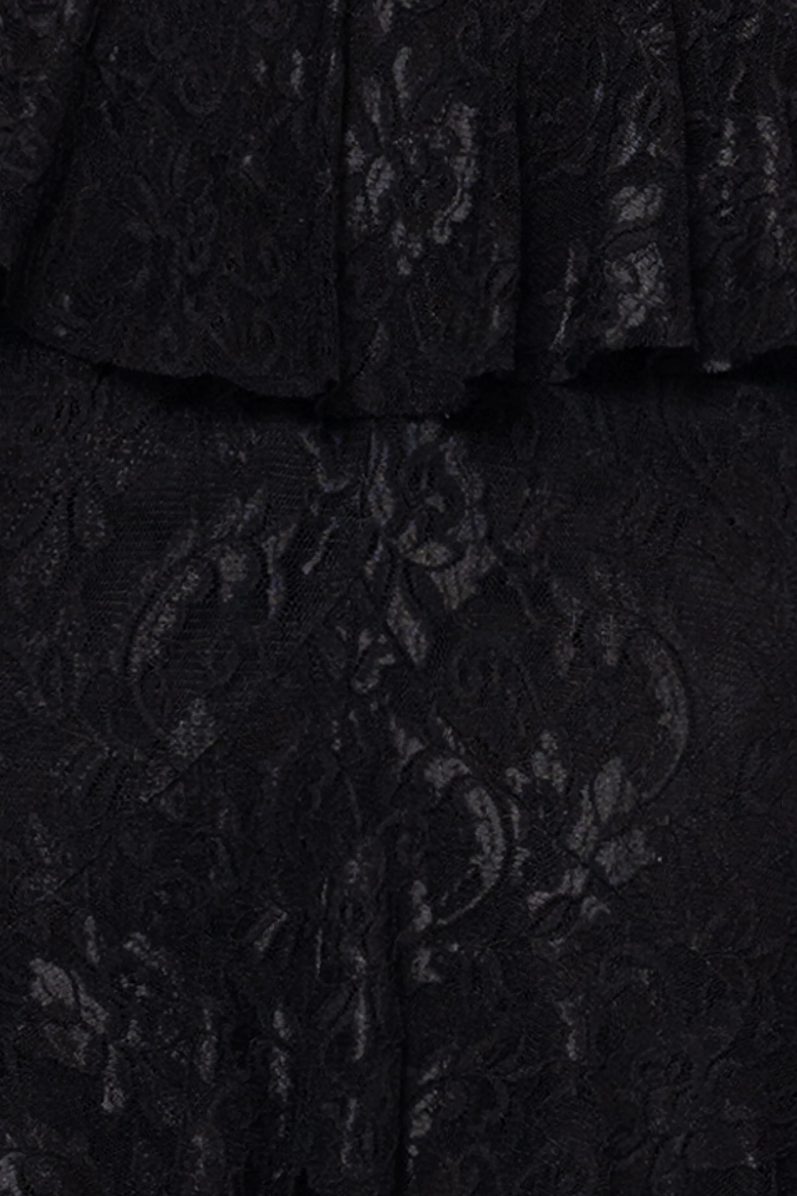 "Tilly" Lace Tiered Halter Tie Neck Floor Length Dress sold by Betsy & Adam product image thumbnail 5