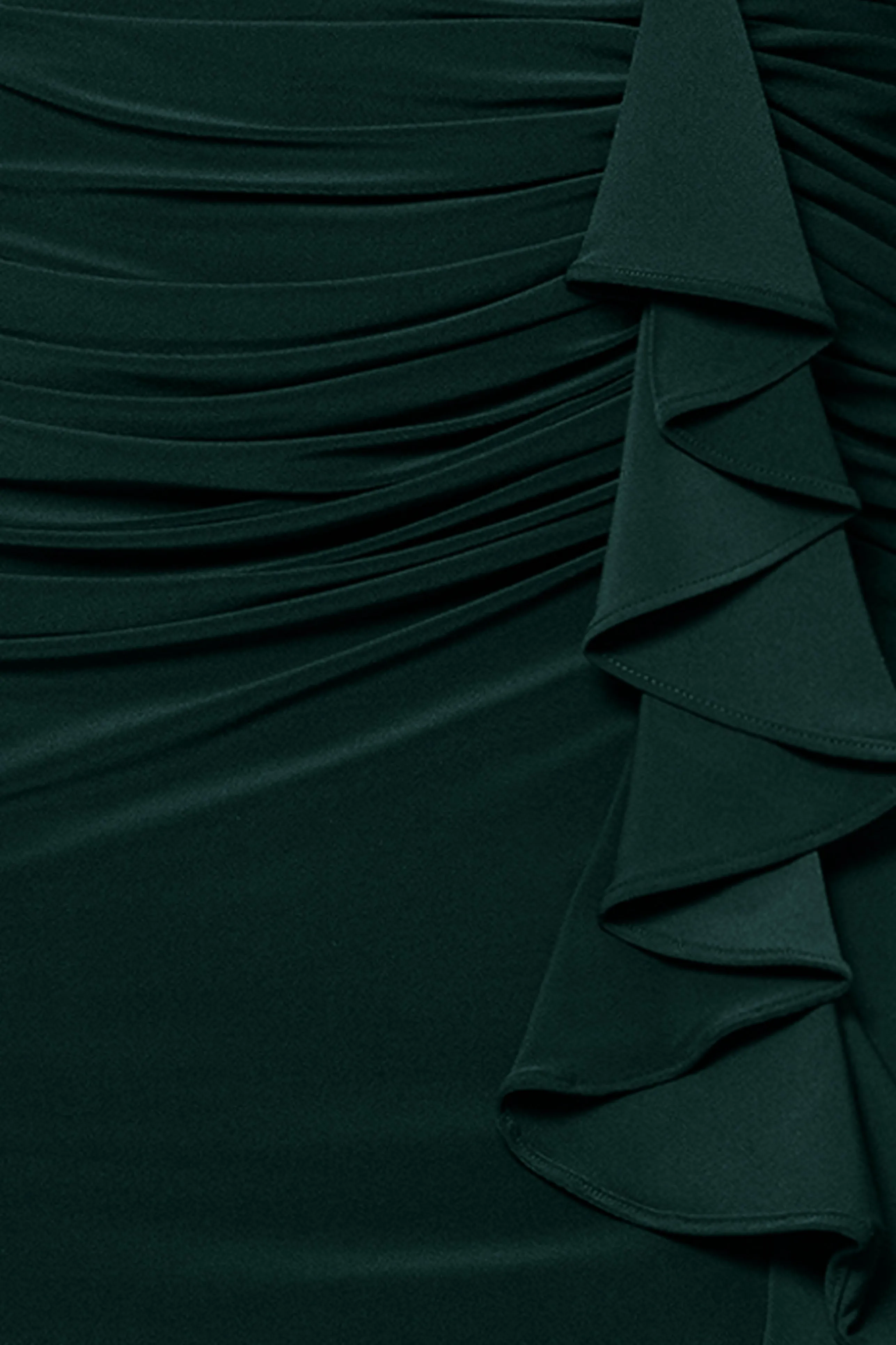 "Bobbi" Ruffled V-Neck Gown sold by Betsy & Adam product image thumbnail 5