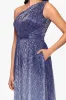 "Mia" Metallic Ombre One Shoulder Floor Length Dress sold by Betsy & Adam