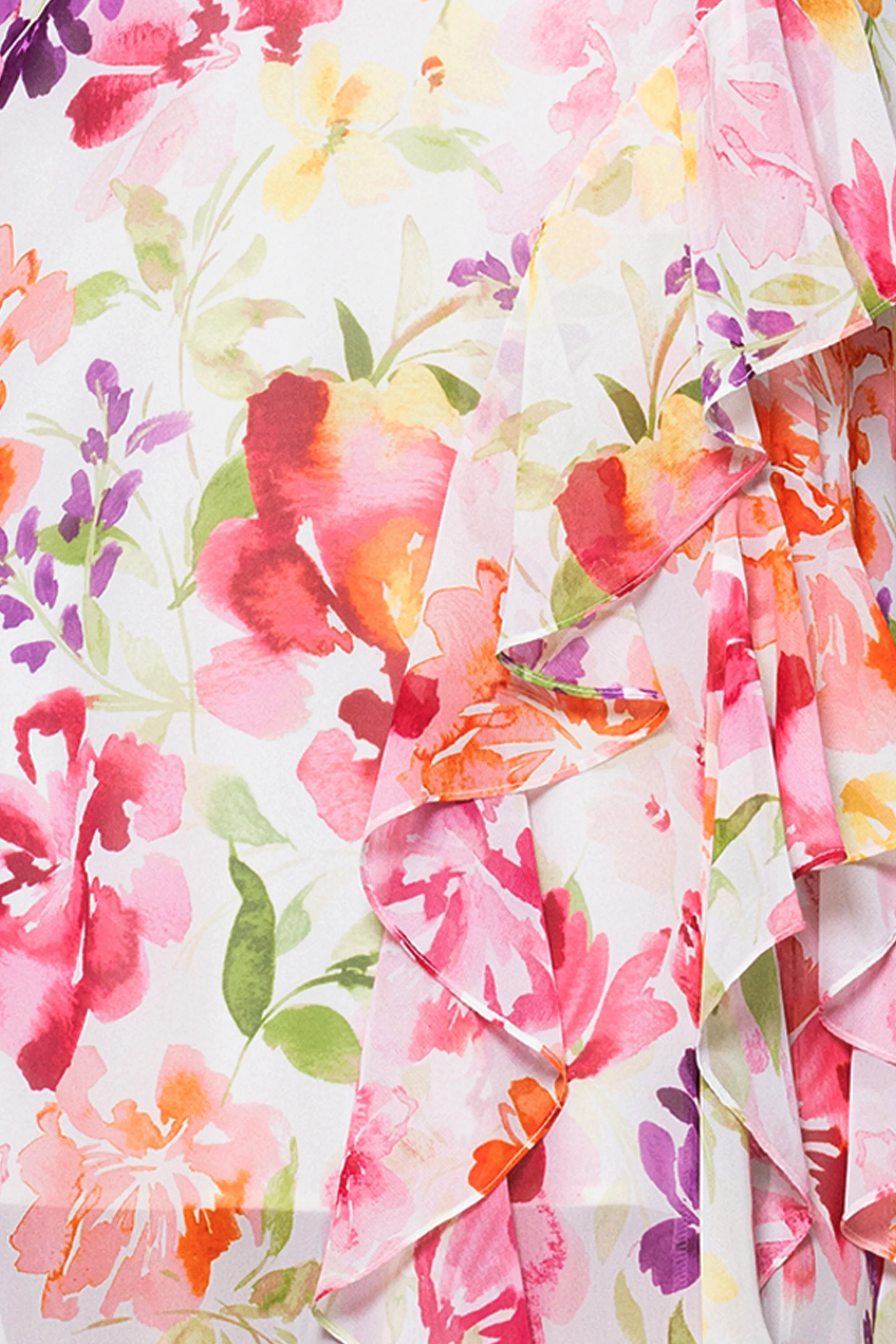 "Macy" Floral Print Chiffon Ruffle Dress sold by Betsy & Adam product image thumbnail 5