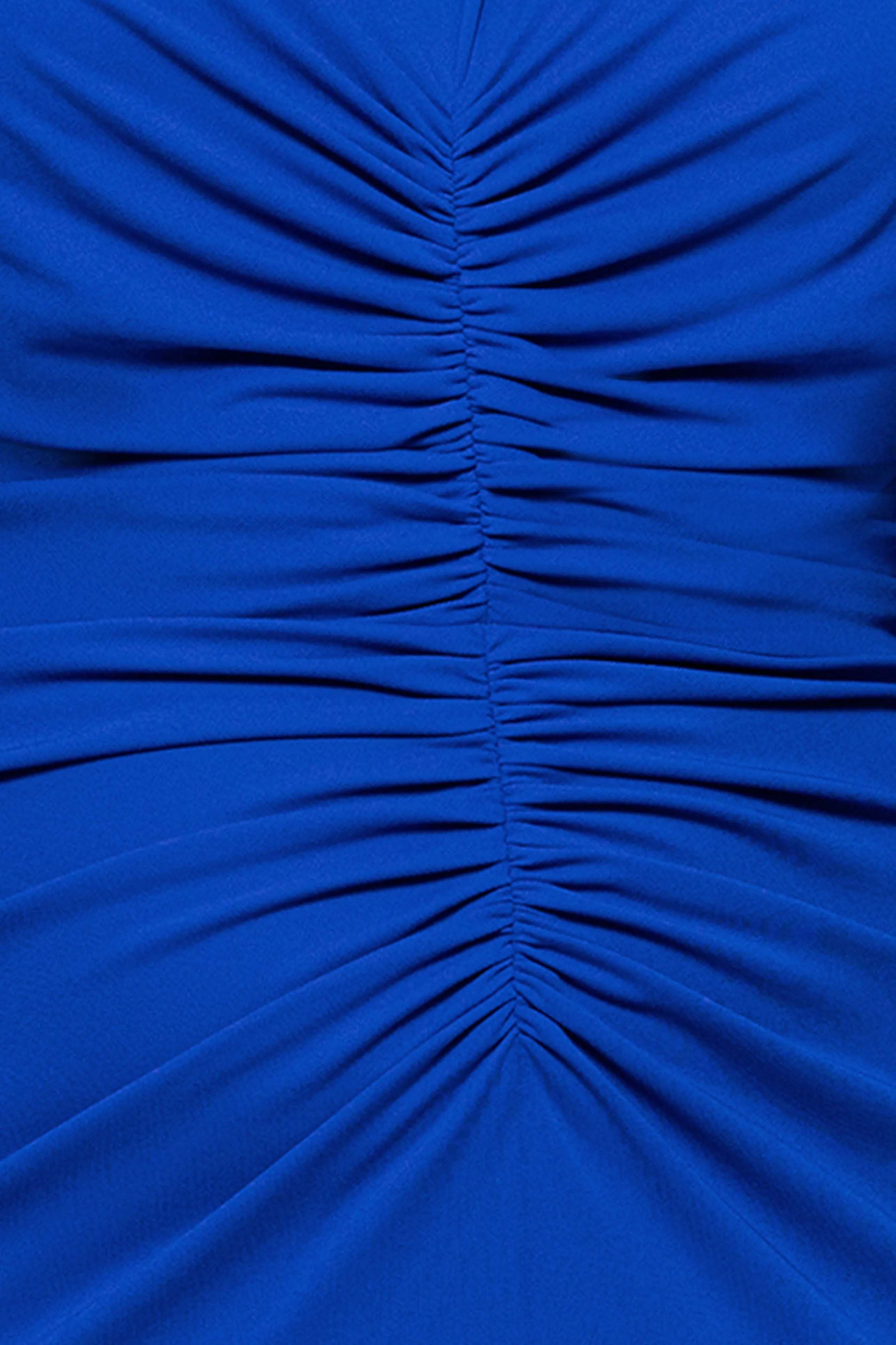 Plus "Julia" Matte Jersey Rouched Long Sleeve Floor Length Dress sold by Betsy & Adam product image thumbnail 5