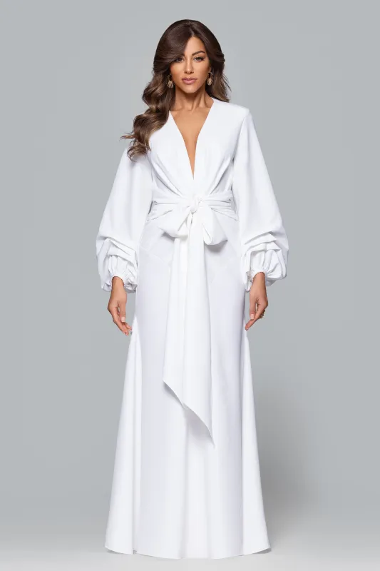 GHRAIL "Millie" Crepe Gown sold by Betsy & Adam