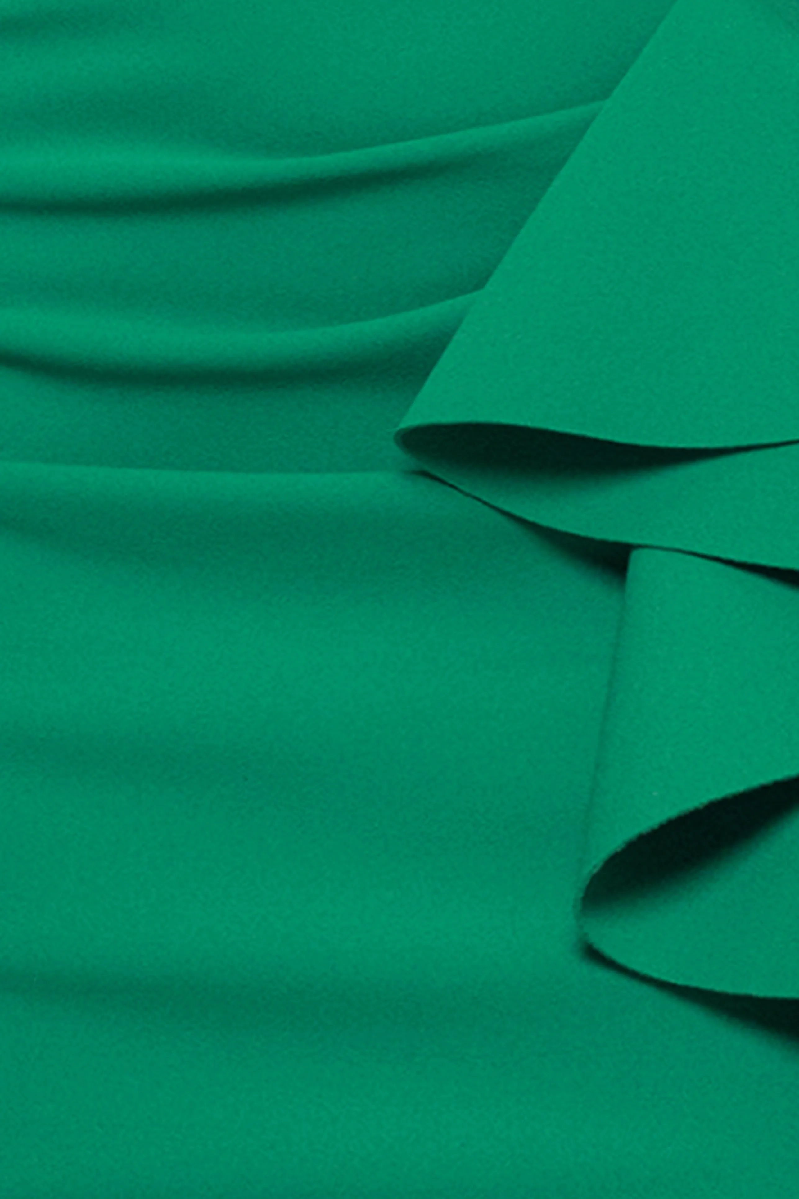 Petite "Kourtney" Scuba Crepe Off the Shoulder Ruffle Midi Dress sold by Betsy & Adam product image thumbnail 5